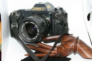 Vintage Canon T50 35mm Slr Camera W/ Fd 35 - 70 Mm F1:3.  5 - 4.  5 Lens & Cover & Bag
