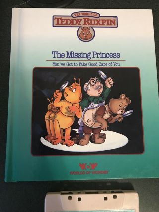 Vintage Worlds Of Wonder Teddy Ruxpin Missing Princess Book & Tape 2
