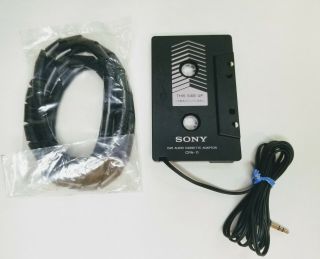 Sony Model Cpa - 11 Car Audio Cassette Tape Adapter W/ Cord Wrap