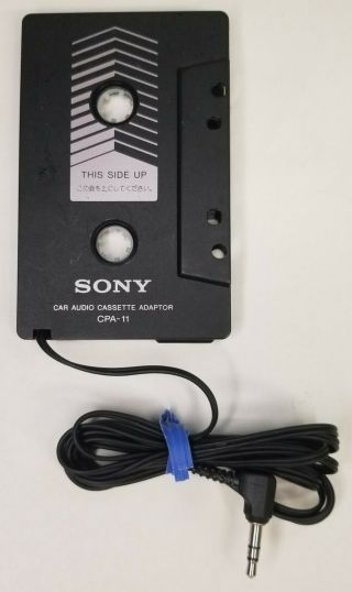 Sony Model CPA - 11 Car Audio Cassette Tape Adapter w/ Cord Wrap 2