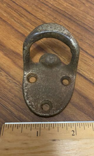 Vintage Bottle Opener Wall Mount Made In Usa Rustic Rusty Brown Mfg.
