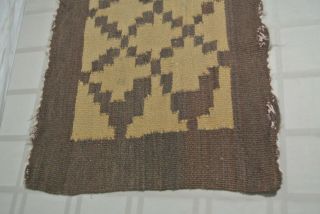 Vtg.  Indian Wool Small Rug 29 