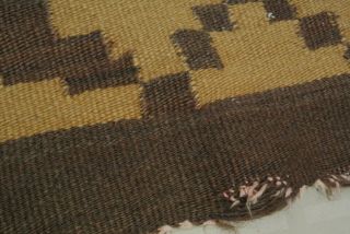 Vtg.  Indian Wool Small Rug 29 