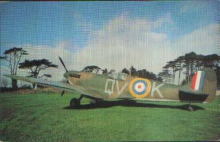 Torbay Aircraft Museum Supermarine Spitfire Qv K Postcard