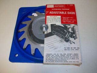 Vintage Craftsman Usa 9 - 3263 7 " Adjustable Dado Blade