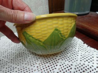 Vintage Shawnee Pottery Yellow Corn King Mixing Bowl 6 Usa