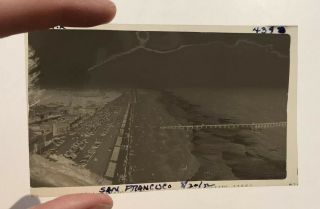 Vintage Photograph Negative San Francisco California Ocean Beach 1952 439