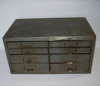 Vintage Kennedy 8 Drawer Metal Cabinet,  Machinist Parts Case