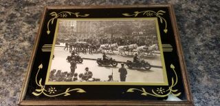 Vintage Framed Photograph Fdr Franklin Roosevelt Funeral Procession 1945 (1130)