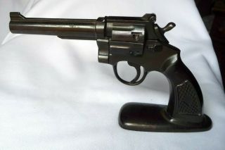 Vintage Gun Lighter Patinated Metal Made In Japan