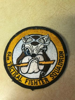 Vintage Usaf 61st Tactical Fighter Squadron Wing Patch