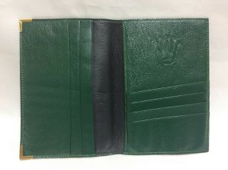 Rolex Vintage Leather Passport Card Holder Wallet 68.  08.  05,