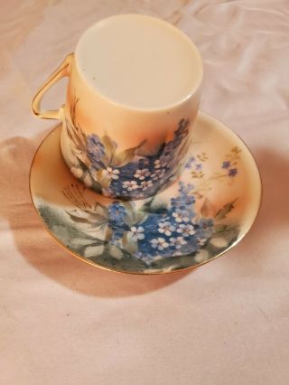 Vintage China E - Oh Hand Painted Nippon Tea Cup & Saucer - (circa 1930’s) Pre - Owned