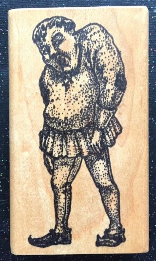 Vintage Rubber Stamp " Hunchback Of Notre Dame " By Museum Of Modern Rubber