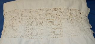 Vintage Hand Embroidered Bed Spread with Pillow cover 3