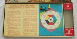 VINTAGE 1965 LOST IN SPACE TV SHOW BOARD GAME MILTON BRADLEY COMPLETE 3