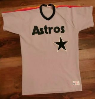 Vintage 80s Houston Astros Rawlings Jersey Size 44