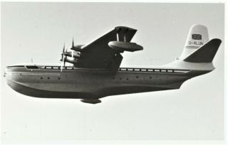 Rare Photograph Of The Saunders Roe Princess Flying Boat