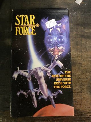 Vintage 1990 Star Force Vhs Video Cassette Movie - Rare Star Wars Themed