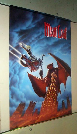 Meatloaf Bat Outta Vintage 1993 Poster
