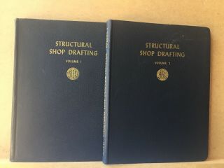 Vintage Structural Shop Drafting,  Volume 1 And 2.  First Edition,  2nd Printing