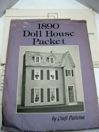 1890 Doll House Packet 1160 Craft Pattern By A.  Neely Hall Vintage Woodworking 2