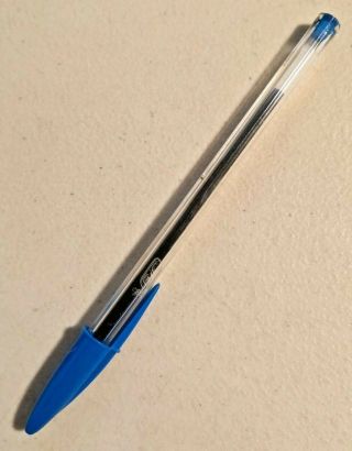 Vintage Bic Blue Ink Ball Pens Aa - 28 Medium Point Ball Dried - - 3192