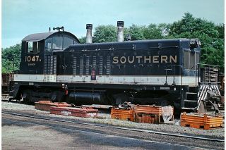 1974 Railroad Slide Southern Railway 1047 Lynchburg Virginia Emd Nw2