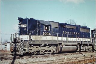 1972 Railroad Slide Southern Railway 3004 North Carolina Emd Sd35