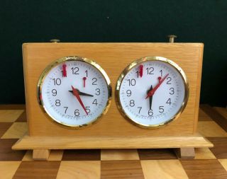 Vintage Jerger King Time Mechanical Chess Clock / Timer.  Made In Germany.  (3/3)