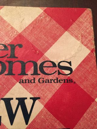 Vintage 1968 Better Homes And Gardens Cookbook 5 Ring Binder 5th Printing 2