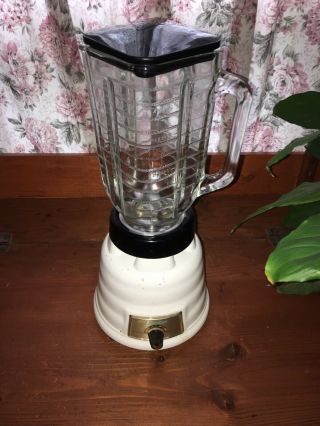 Vintage 1950s Oster Osterizer Off White Beehive Blender Mdl 235 2 Speed Awesome