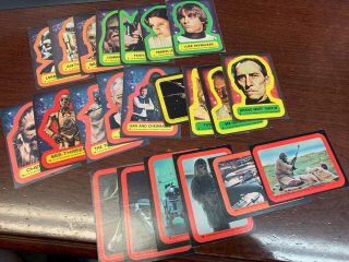 Star Wars Trading Cards - Topps 1977 Vintage W/ Stickers (complete Set)