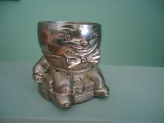Vintage Silver Plate Humpty Dumpty Egg Cup