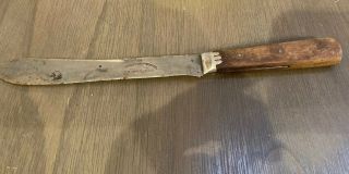 Vintage Nichols Bros.  High Carbon Steel Butcher Knife Decent