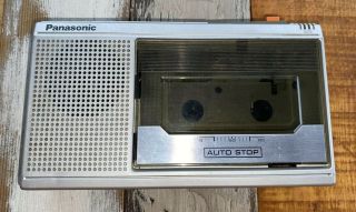Vintage Panasonic Mini Cassette Recorder Model Rq - 341a