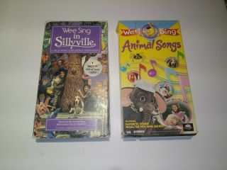 Wee Sing In Sillyville And Wee Sing Animal Songs Two Vintage Vhs Tapes