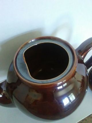 Vintage Sadler Iridescent Brown Betty 6 Cup Teapot Pottery Tea Made in England 2