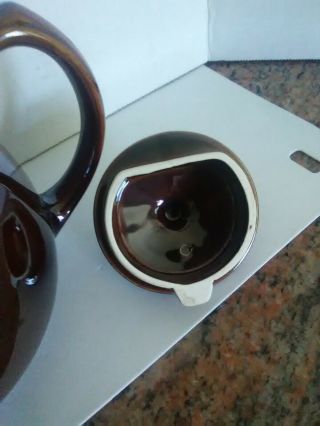 Vintage Sadler Iridescent Brown Betty 6 Cup Teapot Pottery Tea Made in England 3
