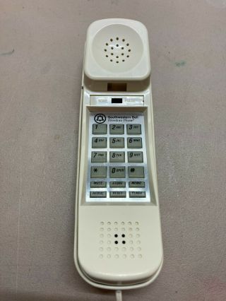 Vintage Retro Southwestern Bell Freedom Phone Landline Corded Beige HAC FM1000 3