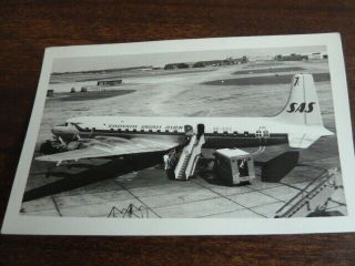 Sas,  Douglas Dc - 7c,  Se - Ccc,  Heathrow,  1959,  Photograph (ref 062/021)