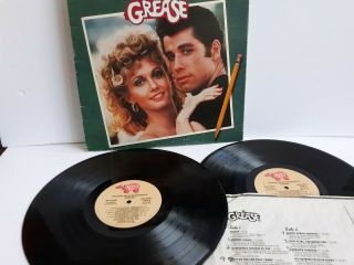 Olivia Newton - John Travolta Grease Soundtrack Record Album Lp Vintage Vinyl