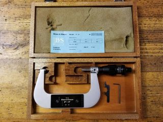 Machinist Tools Vintage Brown & Sharpe Digital Micrometer Gauge Box 40 - 10 ☆swiss