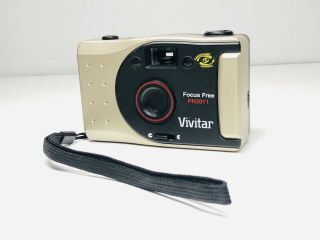Vivitar Pn2011 35mm Film Camera Panoramic Focus Vintage Point And Shoot