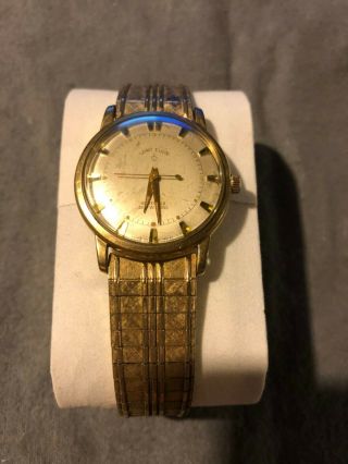 Vintage Mens Lord Elgin 30 Jewel Automatic 761 Movement Watch 10k Gold