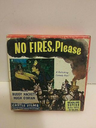 Vintage Castle Films 8mm Film,  8,  " No Fires,  Please ",  Buddy Hackett,  B&w