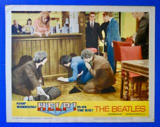 1965 Beatles Help United Artists Movie Lobby Card 4 Vintage