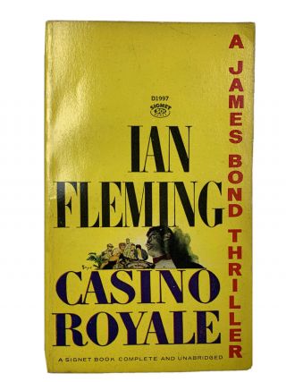 Casino Royale James Bond Vintage Paperback Ian Fleming Signet 1953 Unabridged