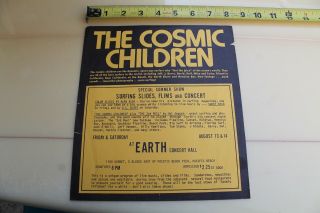Hal Jepsen Cosmic Children Surf Film Vintage Movie Poster Handbill