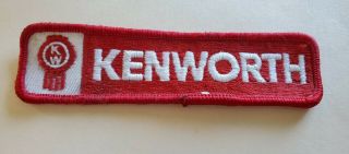 Vintage Kenworth Trucks Trucker Service Uniform Embroidered Patch Red Nos